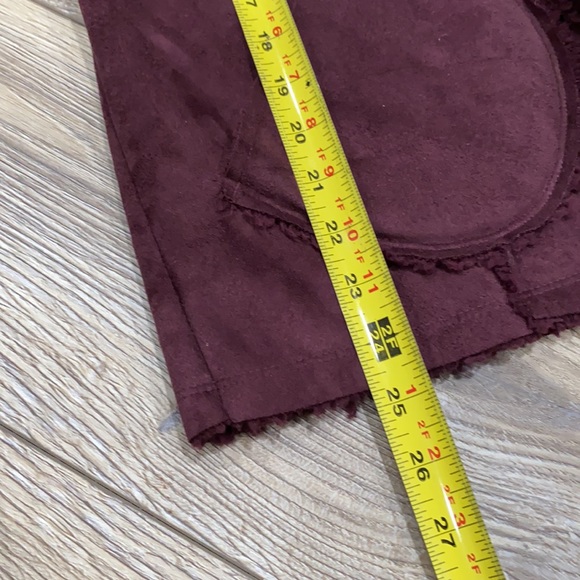 NWT CASLON Plum Burgundy Faux Shearling Suede Vest Size SMALL - Picture 13 of 13